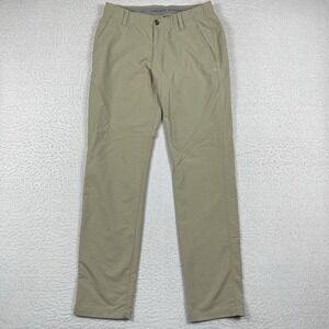 Under Armour Pants Mens 32x32 Beige Preppy Golfer Casual Workwear Travel‎ Office